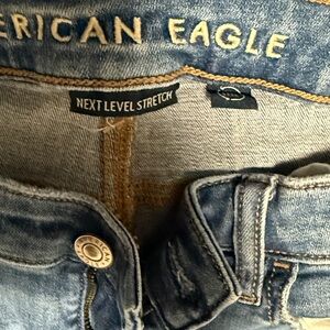 American Eagle Outfitters Light Blue Distressed Jeans